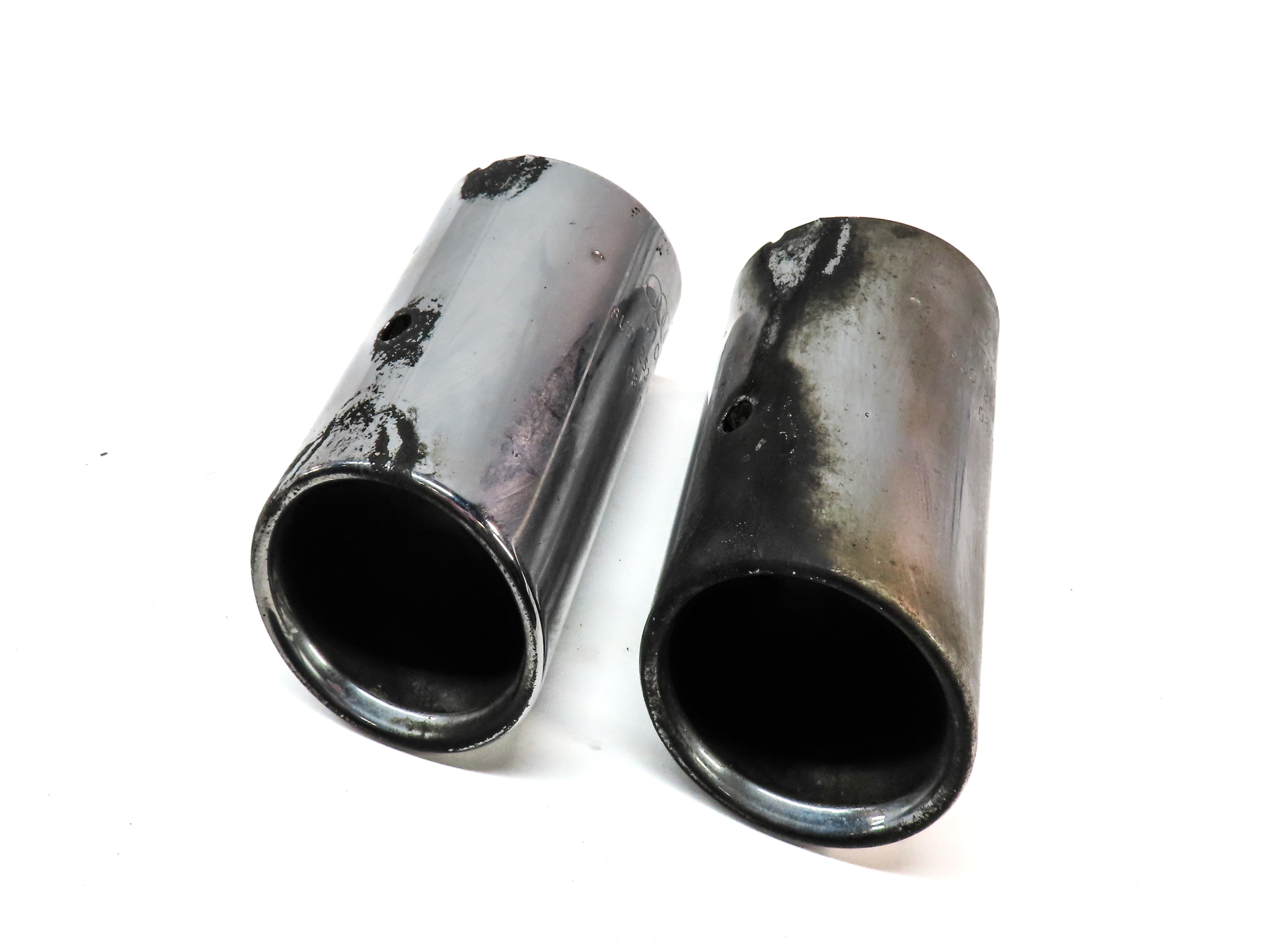 15-18 AUDI Q3 (8U) 2.0L TURBO ENGINE REAR LEFT & RIGHT MUFFLER EXHAUST TIP SET 2 — exact item pictured